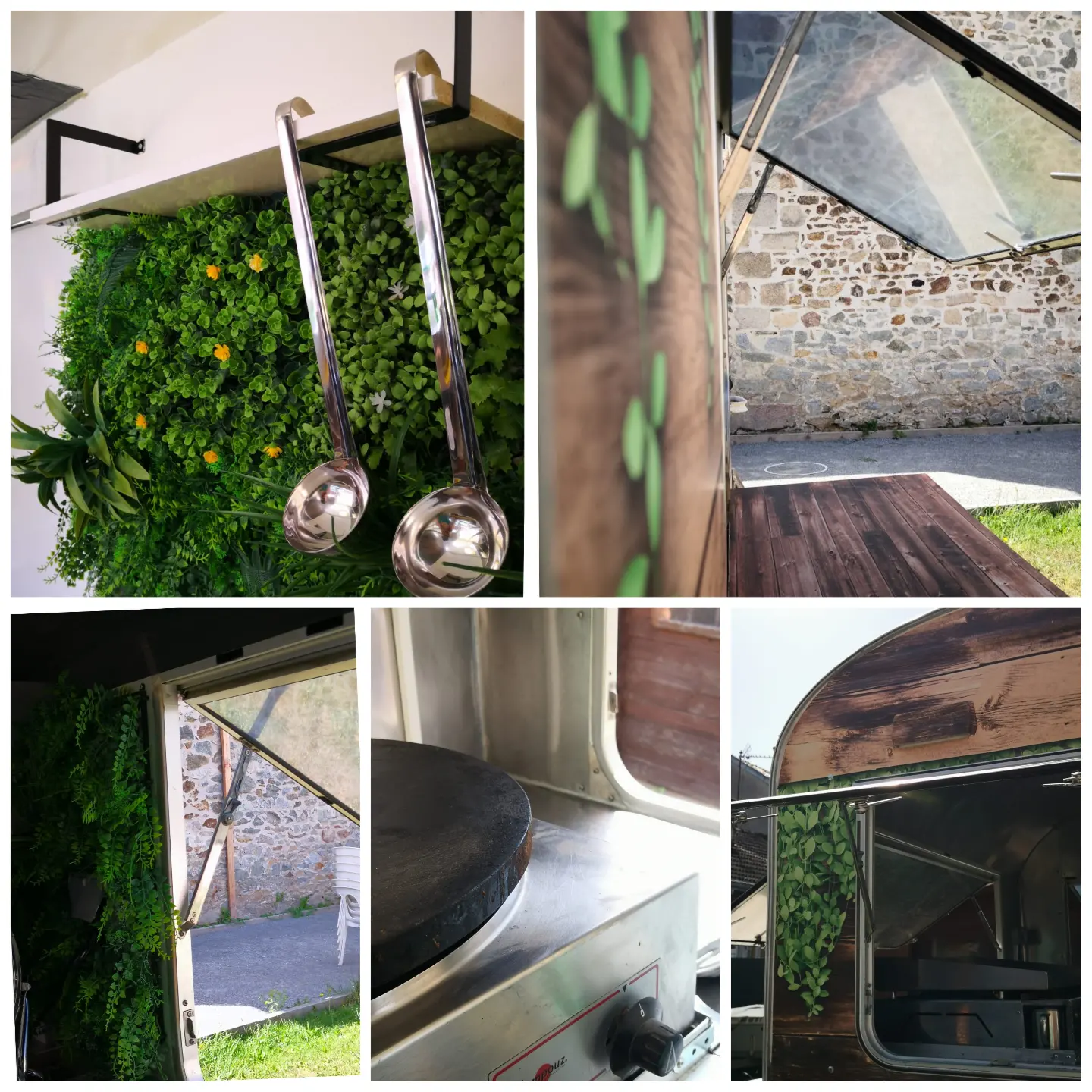 Détails de l'intérieur de la caravane